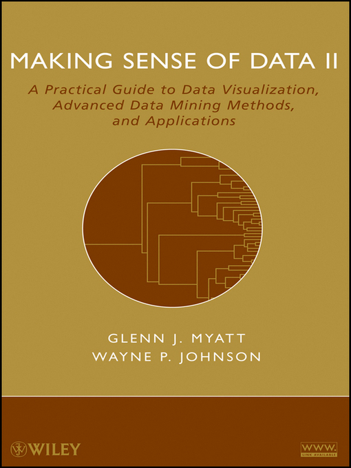 Title details for Making Sense of Data II by Glenn J. Myatt - Available